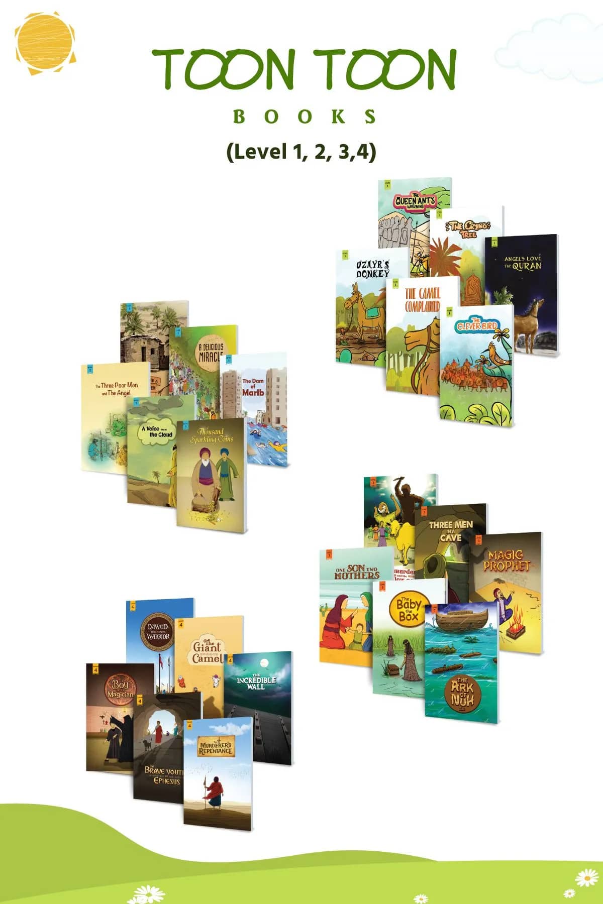 Children Series : ToonToon Books (English) Level (1, 2, 3 & 4 ) (Set)