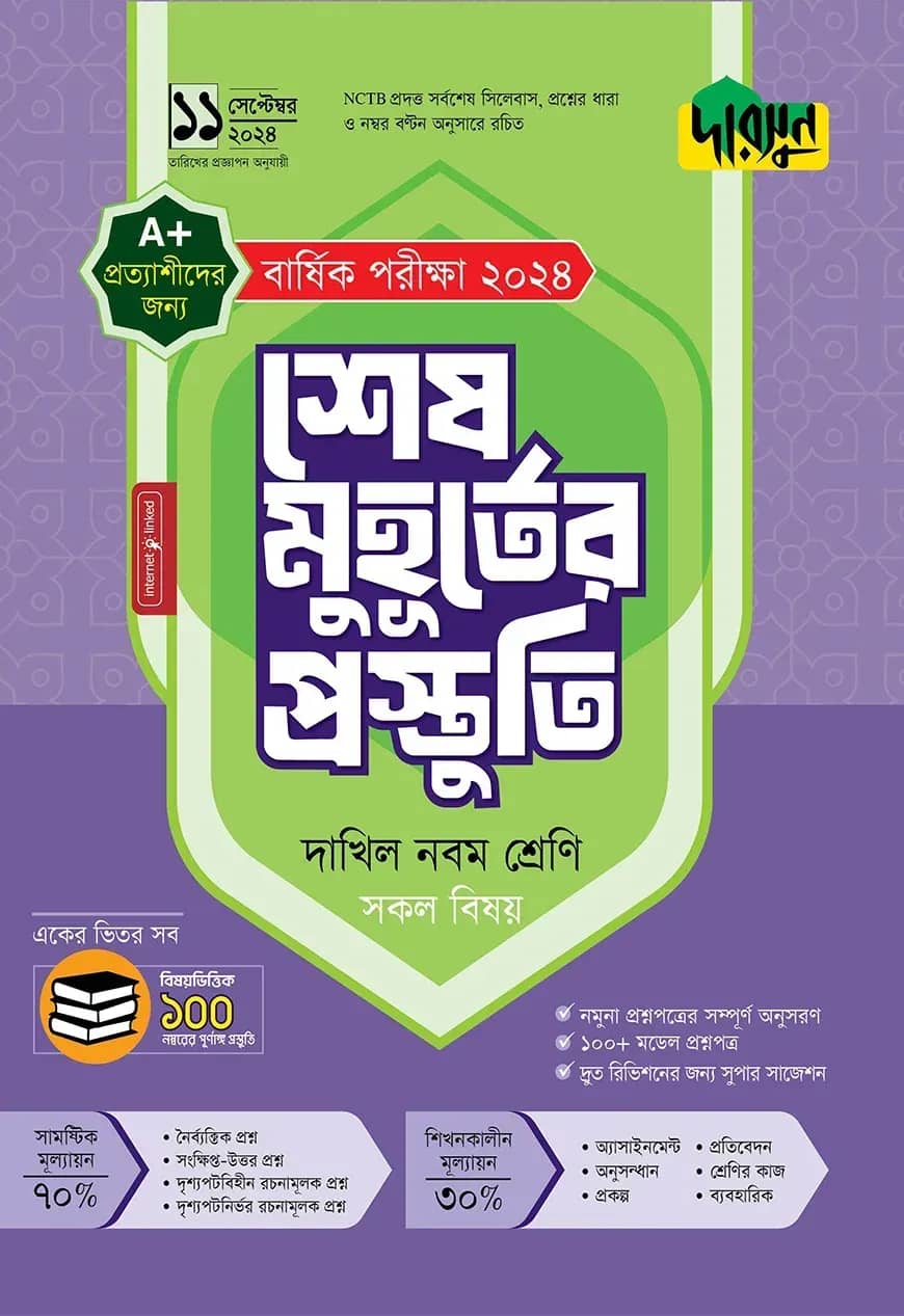 দারসুন শেষ মুহূর্তের প্রস্তুতি - দাখিল নবম শ্রেণি (বার্ষিক পরীক্ষা ২০২৪)