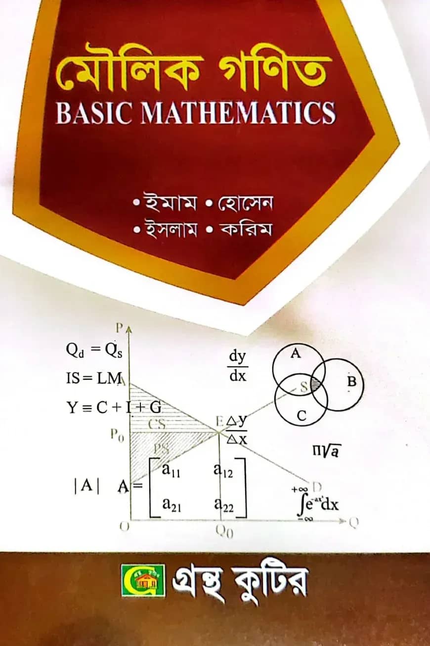 মৌলিক গণিত - অনার্স ১ম বর্ষ - অর্থনীতি বিভাগ - বিষয় কোড: ২১২২০৫