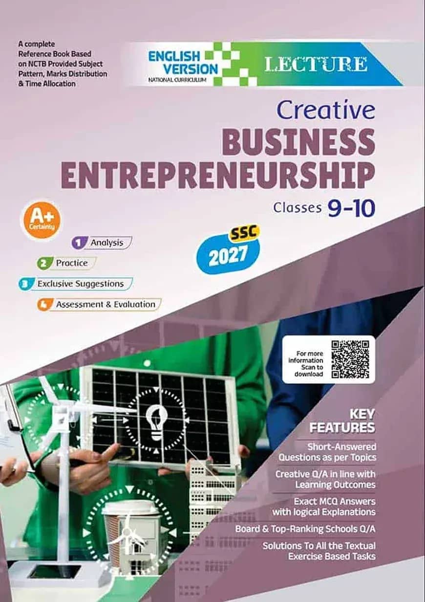 Lecture Business Entrepreneurship Classes 9-10 : SSC 2027 (English Version)